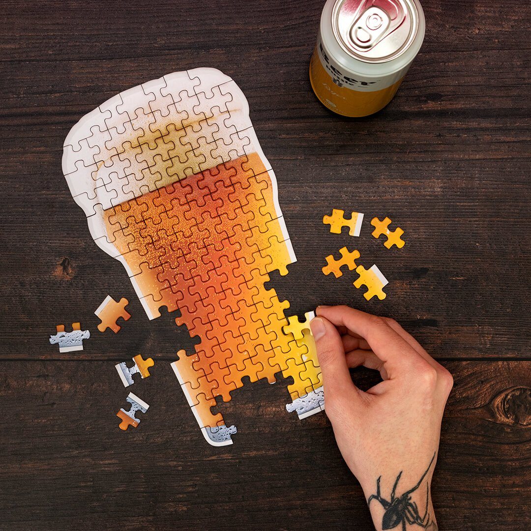 Beer Puzzle - Set de 2 puzzles 100pcs bière Luckies of London